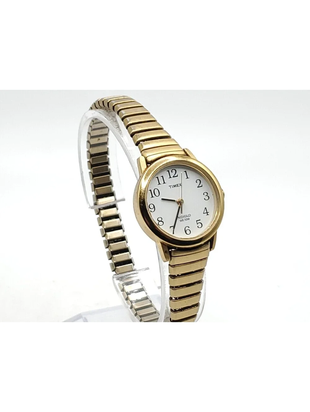Timex Indiglo Womens Watch New Battery Please Read Gold Tone 24mm